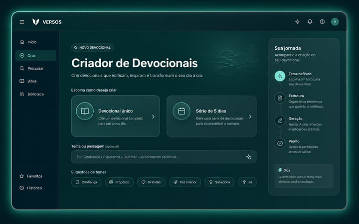Mockup de VERSOS para crear devocionales en serie